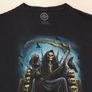 DOM Reaper Graphic Short Sleeve T Shirt Mens Size Extra Large XL Black
